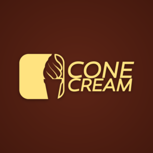Cone cream – ice cream logo design free logo preview