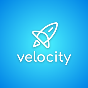 Velocity – Rocket outline logo design vector free logo preview