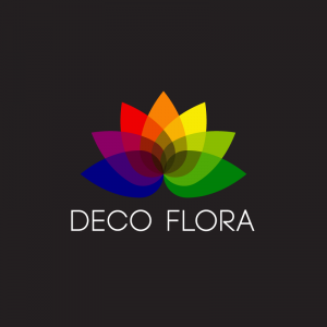 Deco Flora – Colorful floral logo vector design free logo preview