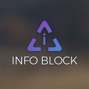 Info Block – Vector logo geometric letter I free logo preview