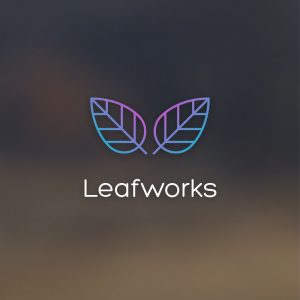 Leafworks – Vector leaf geometric logo design free logo preview