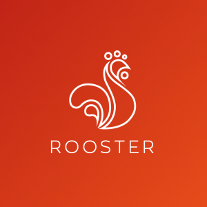 Rooster – Geometric abstract farm vector logo free logo preview