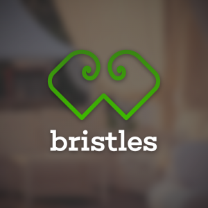 Bristles – Abstract mustache vector logo free logo preview