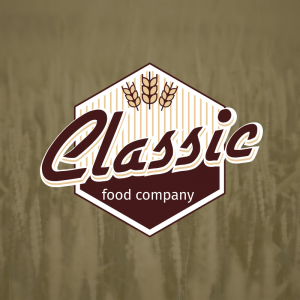Classic – Farming wheat logo vector decorative free logo preview