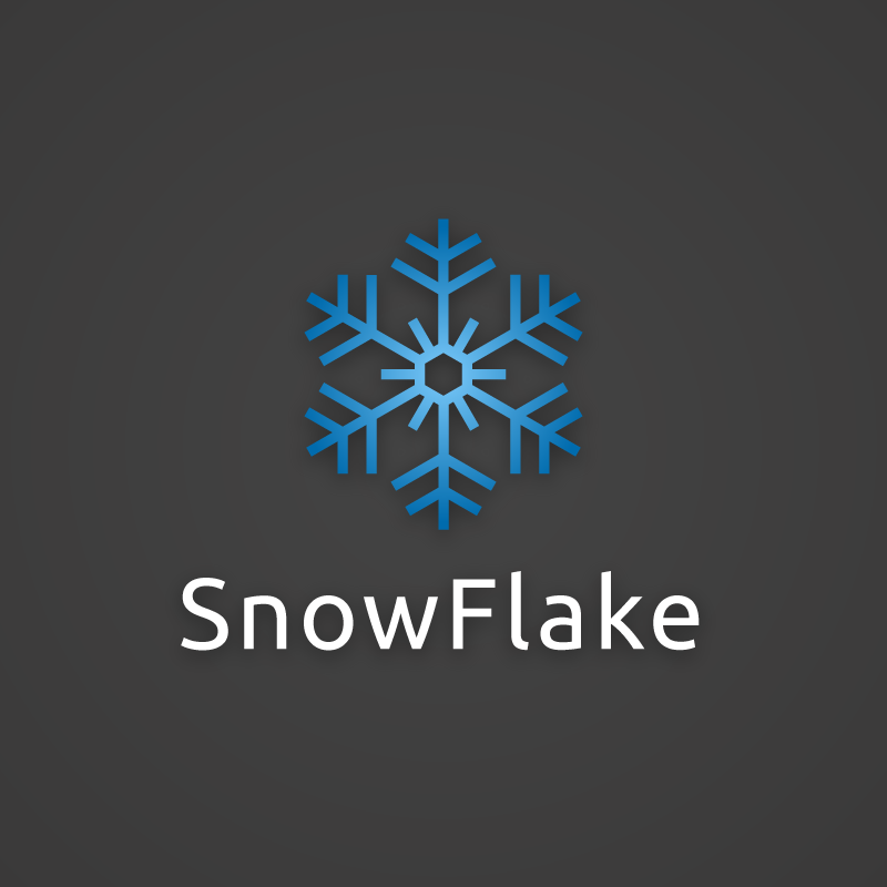 Snowflake - Free geometric snow logo vector - Roven Logos