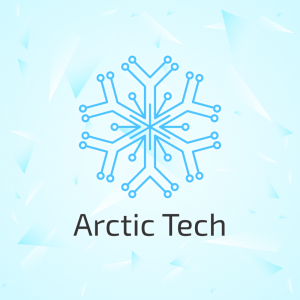 Arctic Tech – Digital snow flake logo vector free logo preview