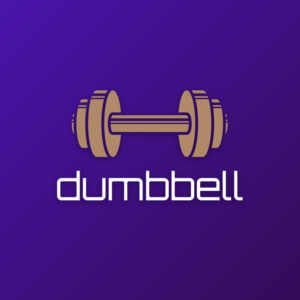 Dumbbell – Fitness sports logo vector design free logo preview