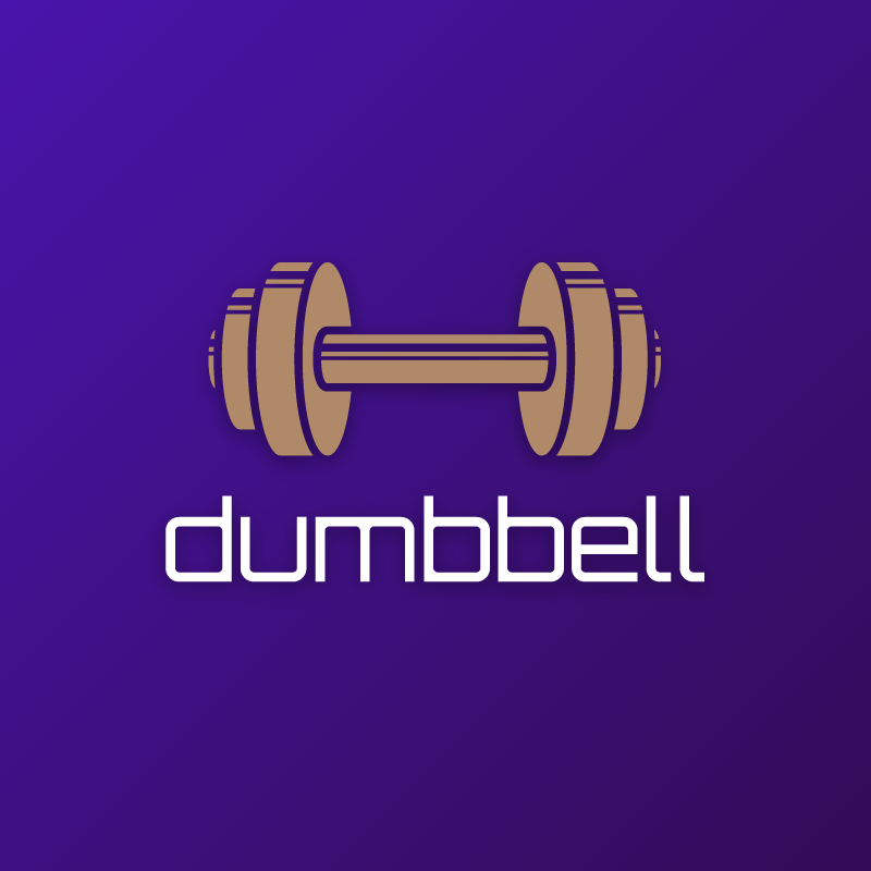 Dumbbell - Fitness sports logo vector design - Roven Logos